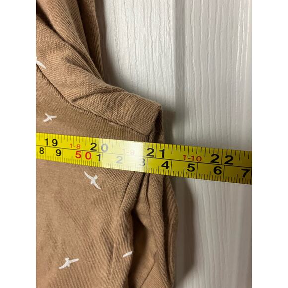 Denim & Flower Ricky Singh Shirt Brown Hoodie Pullover Long Sleeve Size M - Picture 5 of 6